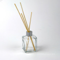 hot selling luxury cosmetic aroma fragrance container square reed diffuser glass bottle